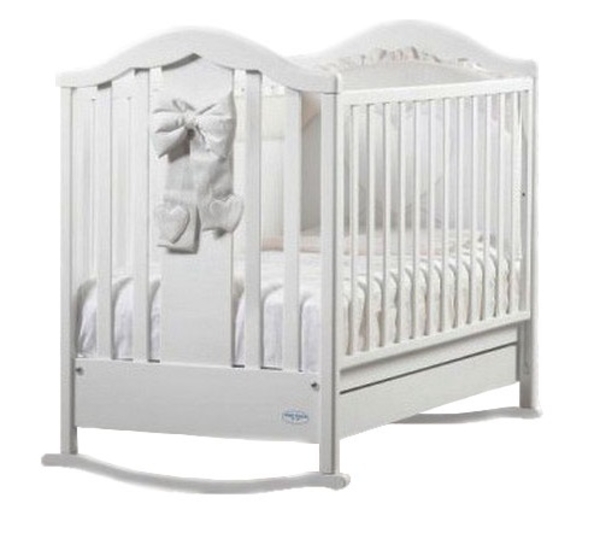 Дитяче ліжко Baby Italia Fiocco White, білий (FIOCCO WHITE) - Pampik