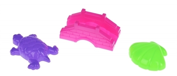 Набор для игры с песком Same Toy, 7 предметов, розовый (HY-1143WUt-1) - Pampik - 4