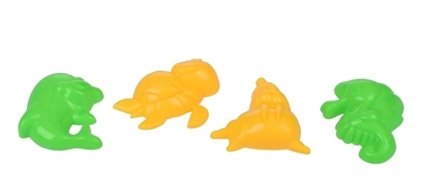 Набор для игры с песком Same Toy, 12 предметов, голубой (B008-2Ut-1) - Pampik - 5