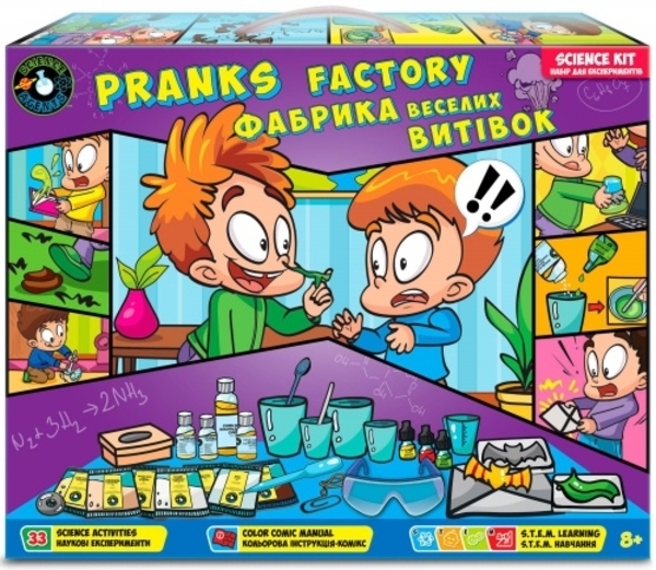 Набір Science Agents Фабрика веселих витівок, укр. мова (45044) - Pampik