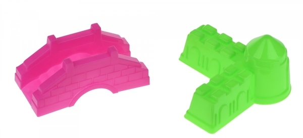 Набор для игры с песком Same Toy, 8 предметов, зеленый (HY-1204WUt-3) - Pampik - 4