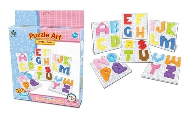 Мозаика Same Toy Puzzle Art Английский алфавит, 126 деталей (5990-3Ut) - Pampik - 2