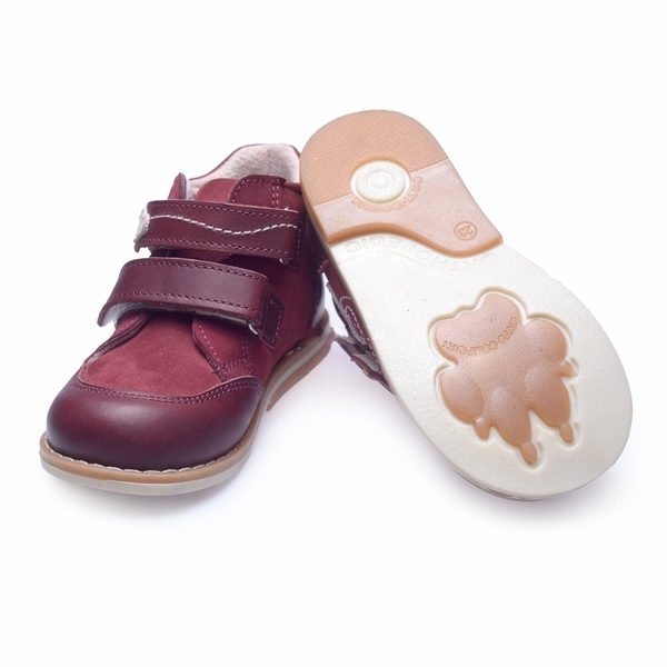 Черевики Theo Leo для дівчаток, нубук, р.18, бордовий (262_18) - Pampik - 2