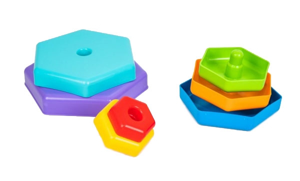 Іграшка Tigres Веселкова пірамідка, різнокольорова (39354) - Pampik - 2