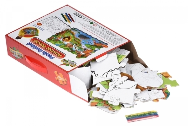 Пазл-розмальовка Same Toy Світ тварин, 50 елементів (2030Ut) - Pampik - 2