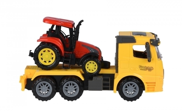 Машинка Same Toy Truck Тягач с трактором, желтый (98-613Ut-1) - Pampik - 2
