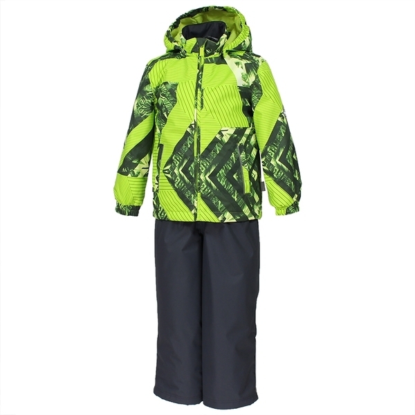 Термокомплект Huppa Yoko 1, р.110, салатовий з хакі (41190114-82347) - Pampik