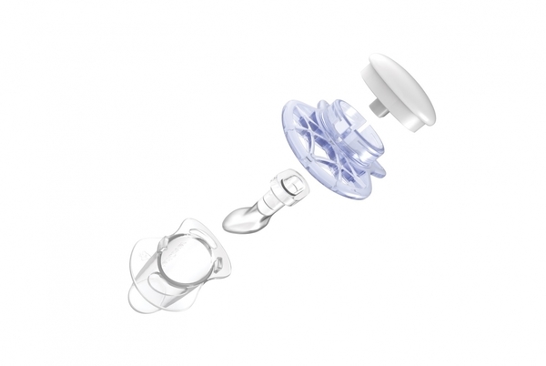 Силіконова симетрична пустушка Nuvita Air, 0-3 міс., 2 шт. (NV7061Girl) - Pampik - 2