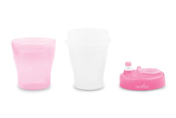 Чашка-непроливайка Nuvita, 200 мл, рожевий (NV1433Pink) - Pampik - 2