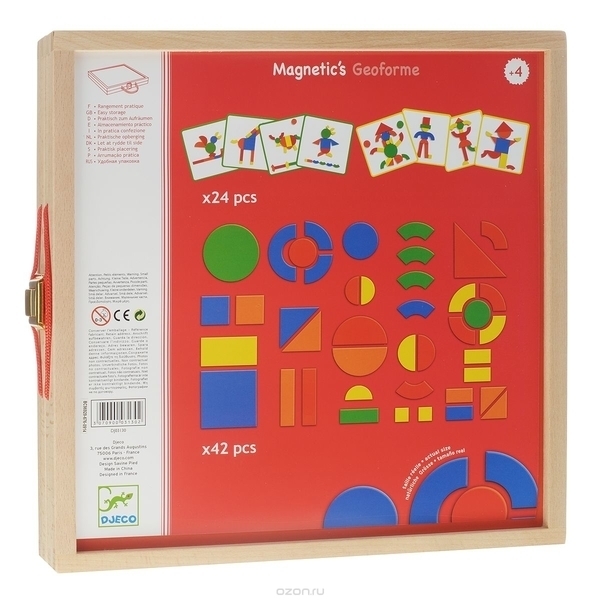 Магнітна гра Djeco Геометричні форми (DJ03130) - Pampik - 2