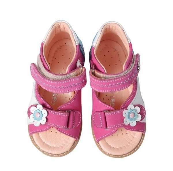 Сандалии Theo Leo, нубук, р.18, розовый (139_18) - Pampik - 3