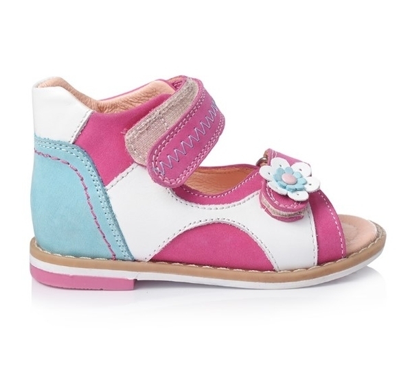 Сандалии Theo Leo, нубук, р.18, розовый (139_18) - Pampik - 2