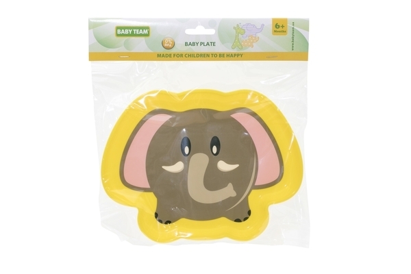 Тарілка Baby Team Улюблені тварини Слоник (6012) - Pampik - 2