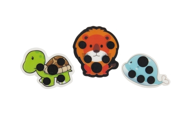 Термометр-наклейка Baby Team Тварини, 3 шт. (7310) - Pampik