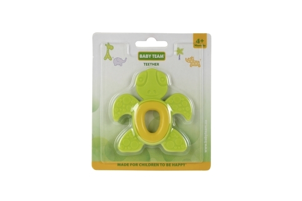 Прорізувач Baby Team Черепашка, зелений (4012) - Pampik - 2