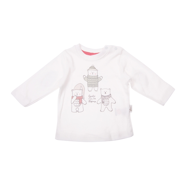 Костюм Flexi Ведмедики, інтерлок, р.74, молочний (217221) - Pampik - 3