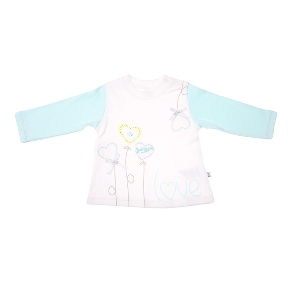 Костюм Twetoon Сердечки, інтерлок, р.68, бірюзовий (117177) - Pampik - 3