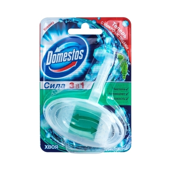 Туалетний блок для унітаза Domestos Хвоя, 40 г - Pampik - 2