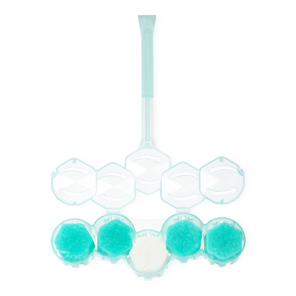 Туалетный блок для унитаза Domestos Power 5 с хлором Кристальная чистота, 55 г - Pampik - 5