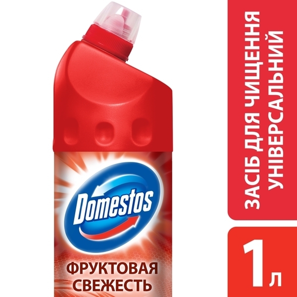 Чистящее средство для унитаза Domestos Фруктовая свежесть, 1 л - Pampik