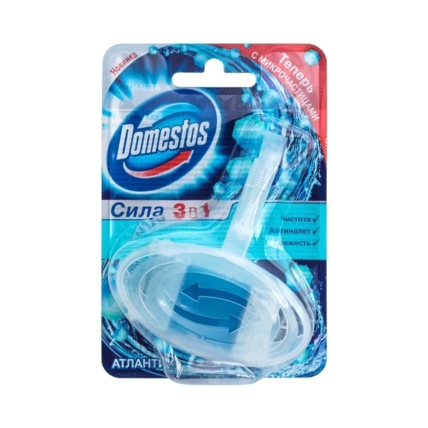 Туалетний блок для унітаза Domestos Атлантик, 40 г - Pampik - 3