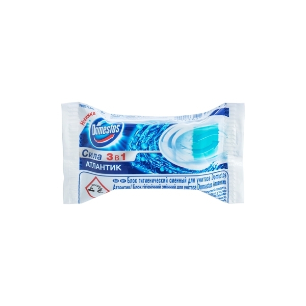 Змінний туалетний блок для унітаза Domestos Атлантик, 40 г - Pampik - 2