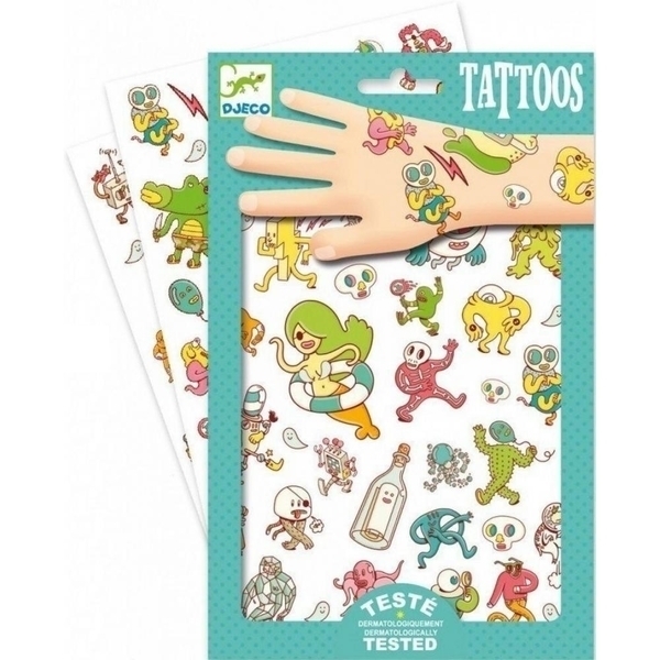 Набір наклейок на тіло Djeco Смішні персонажі (DJ09583) - Pampik - 2