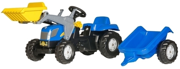 

Педальный трактор Rolly Toys Rolly Kid New Holland, синий с желтым (23929