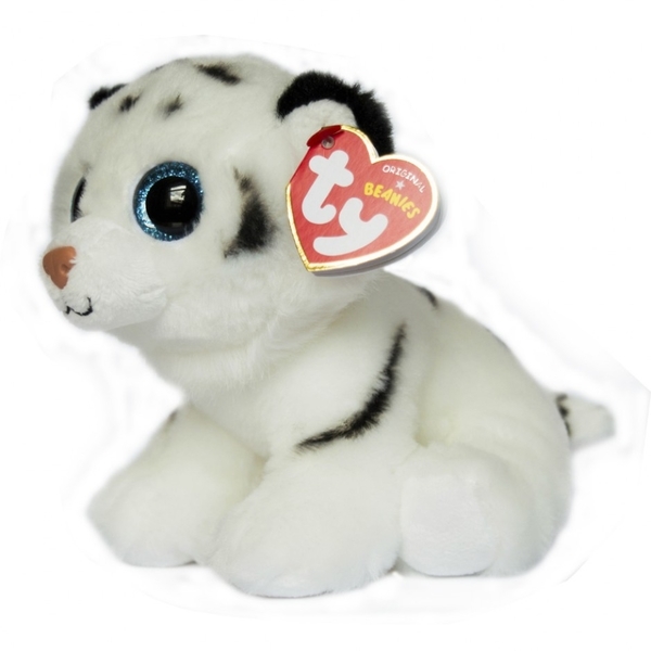 М'яка іграшка TY Beanie Babies Білий Тигр Tundra, 15 см (42106) - Pampik - 2