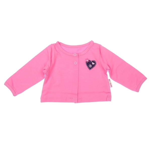 Комплект для дівчинки Фламінго, стрейч-кулір, р.68, рожевий з сірим (131-420) - Pampik - 2