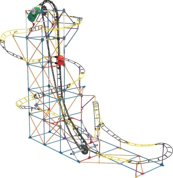 Конструктор K'Nex Американські гірки Гніздо шершня, 617 деталей (17038) - Pampik - 2