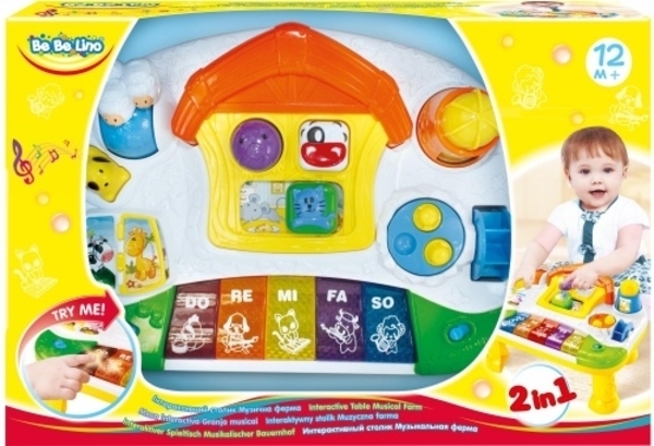 Музыкальный развивающий столик BeBeLino Ферма (58033) - Pampik - 3