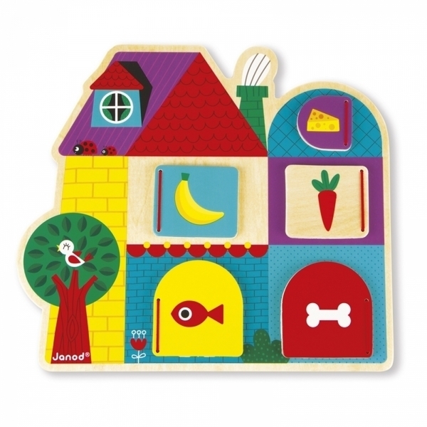 Розвиваюча іграшка Janod Хто за дверима? (J08183) - Pampik