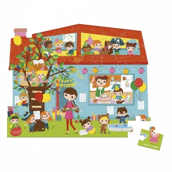 Пазли Janod Вечірка День Народження, 36 елементів (J02764) - Pampik - 4