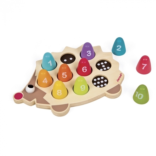 Сортер Janod Ёжик. Учим цифры (J05339) - Pampik - 2