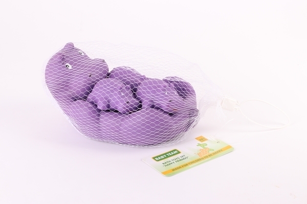 Подарок! Набор игрушек для ванны Baby Team Веселые друзья Бегемот - Pampik