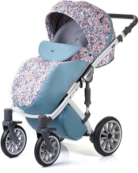 Універсальна коляска 2 в 1 Anex Sport, білий з блакитним (19637) - Pampik - 5