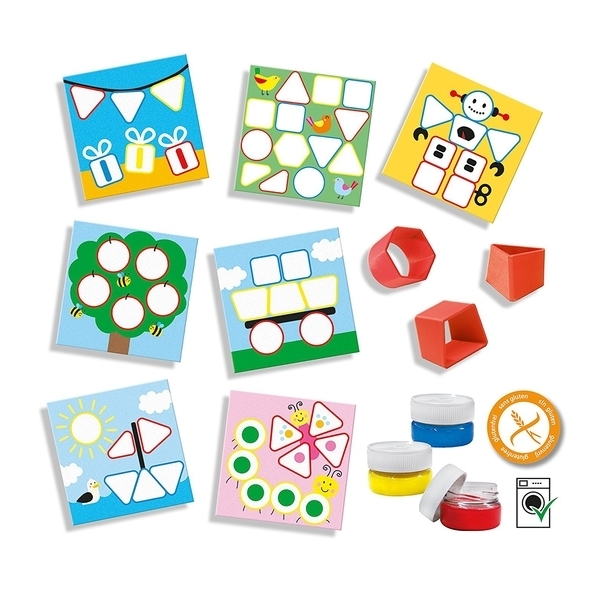 Пальчикові фарби Ses Creative My first Мої перші фігурки, 3 кольори (14414S) - Pampik - 2