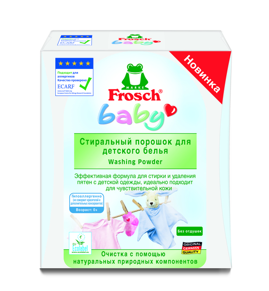 

Стиральный порошок Frosch, для детского белья, 1,08 кг