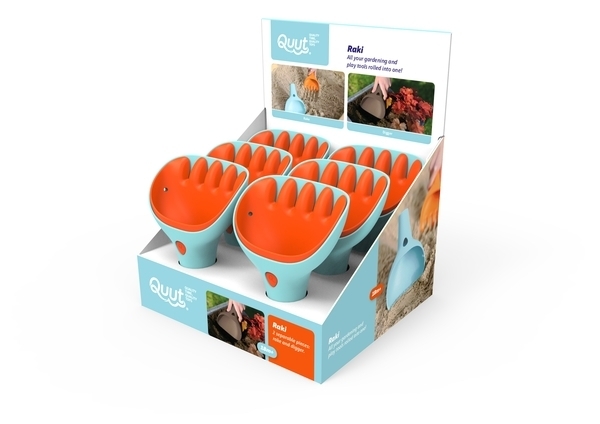 Набор для песочницы Quut Raki, оранжевый с голубым (170723) - Pampik - 3