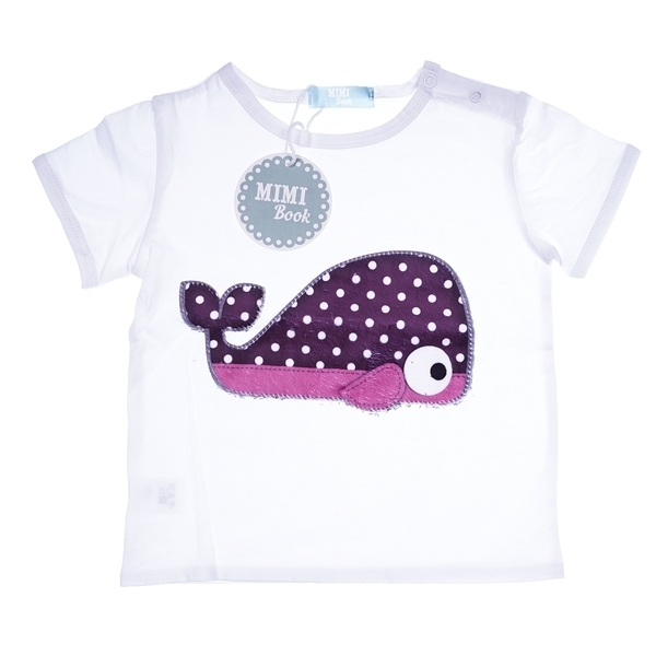 Комплект Mimi Book Кіт, р.80, білий з фіолетовим (К566/К582) - Pampik - 2