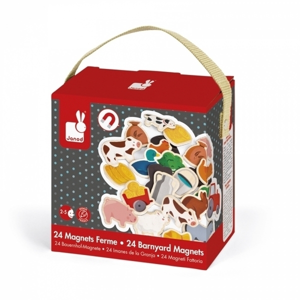 Игра на магнитах Janod Ферма, 24 шт. (J08157) - Pampik - 5
