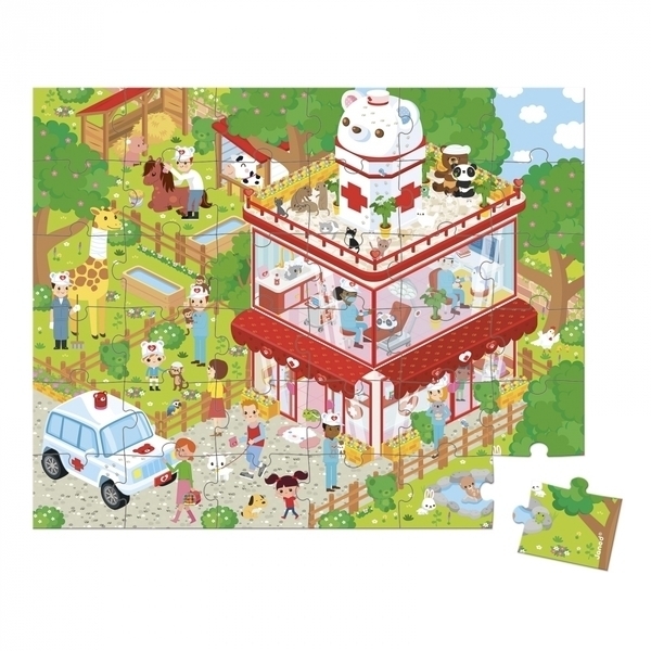 Пазл Janod Ветеринарная клиника, 36 элементов (J02776) - Pampik - 2