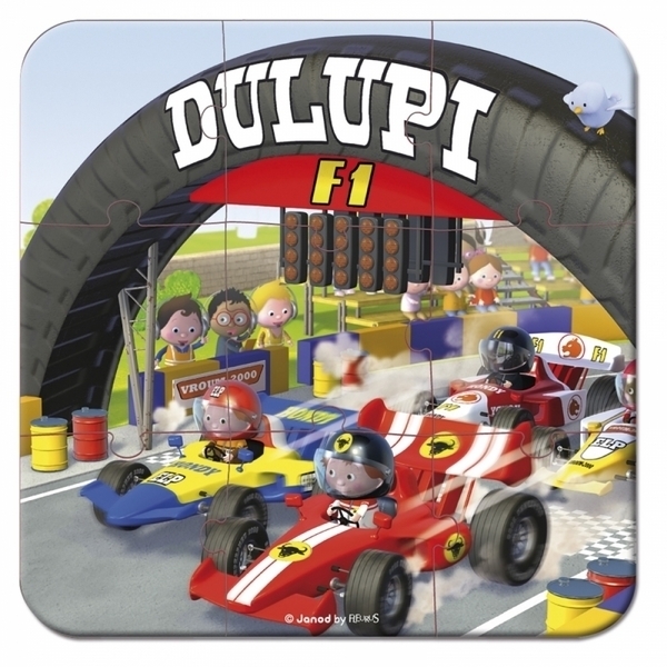 Набір пазлів Janod Автомобіль Габіна Формула 1, 4 шт. (J02884) - Pampik - 2