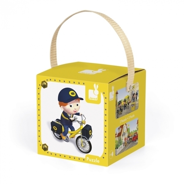 Набор пазлов Janod Велосипед Метта, 2 шт. (J02766) - Pampik - 5