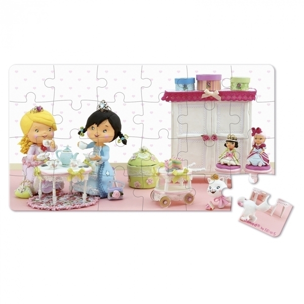 Набор пазлов Janod Роза играет в принцессу, 2 шт. (J02770) - Pampik - 3