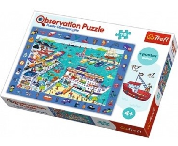 Пазлы Trefl Observation Визит в порт, 70 элементов (15536) - Pampik - 2
