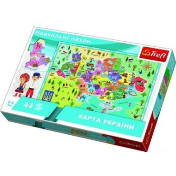 Пазли Trefl Мапа України, 44 елемента (15532) - Pampik