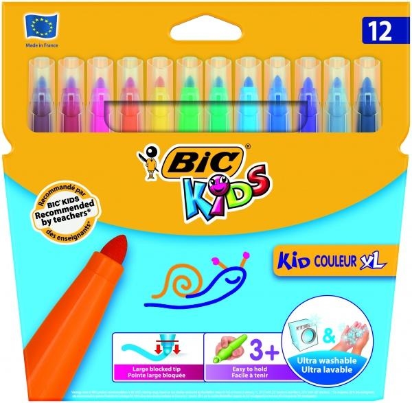 

Цветные фломастеры BIC Kid Couleur XL, 12 шт. (828966