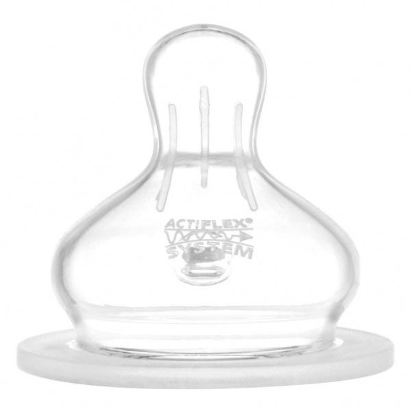 Соска силиконовая антиколиковая Nip, медленный поток, 0+, 2 шт. (33039) - Pampik